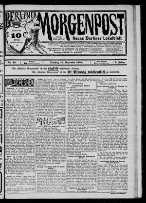 Berliner Morgenpost vom 15.11.1898