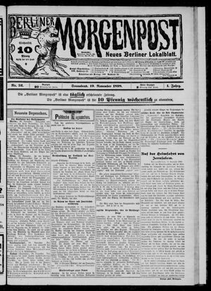 Berliner Morgenpost vom 19.11.1898