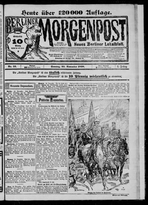 Berliner Morgenpost vom 20.11.1898