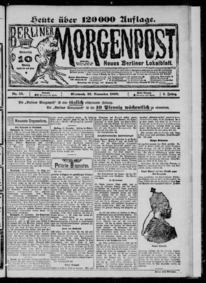 Berliner Morgenpost vom 23.11.1898