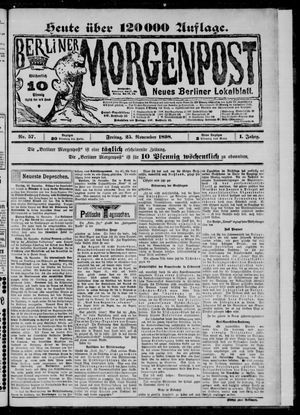 Berliner Morgenpost on Nov 25, 1898
