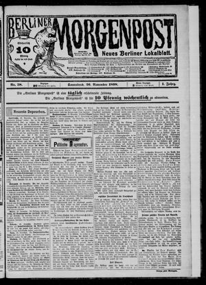 Berliner Morgenpost vom 26.11.1898