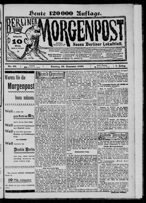 Berliner Morgenpost vom 29.11.1898