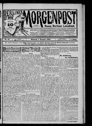 Berliner Morgenpost vom 07.12.1898