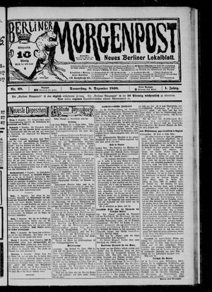 Berliner Morgenpost vom 08.12.1898