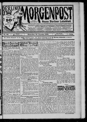 Berliner Morgenpost vom 22.12.1898