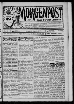 Berliner Morgenpost vom 23.12.1898
