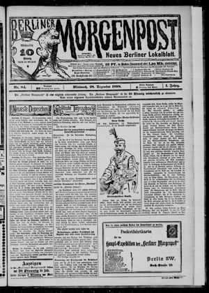 Berliner Morgenpost vom 28.12.1898