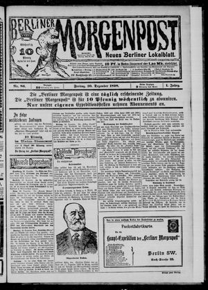 Berliner Morgenpost on Dec 30, 1898