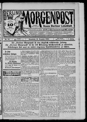 Berliner Morgenpost vom 31.12.1898