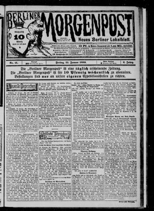 Berliner Morgenpost vom 13.01.1899