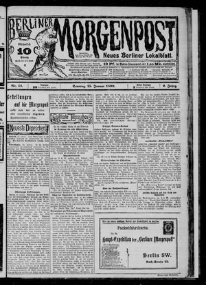 Berliner Morgenpost vom 15.01.1899