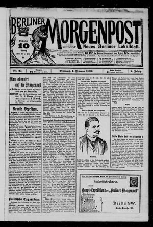 Berliner Morgenpost vom 01.02.1899