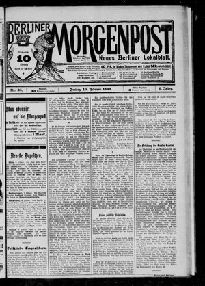 Berliner Morgenpost vom 10.02.1899
