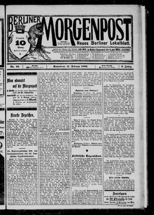 Berliner Morgenpost vom 11.02.1899