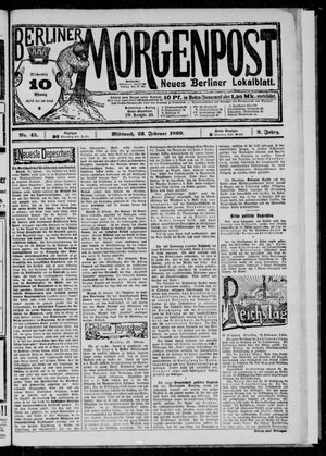 Berliner Morgenpost vom 22.02.1899