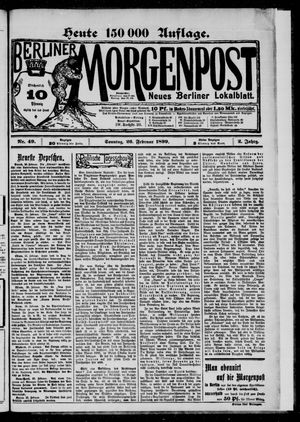 Berliner Morgenpost vom 26.02.1899