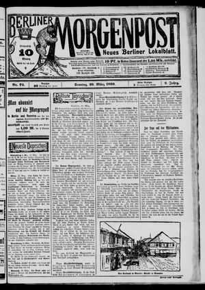 Berliner Morgenpost vom 26.03.1899