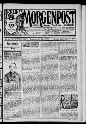 Berliner Morgenpost vom 20.04.1899