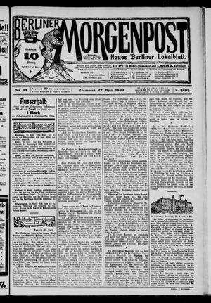 Berliner Morgenpost vom 22.04.1899