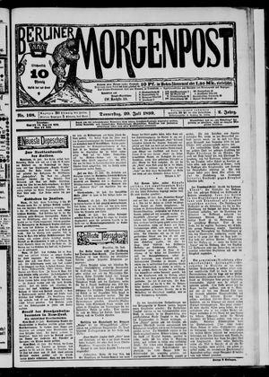 Berliner Morgenpost vom 20.07.1899