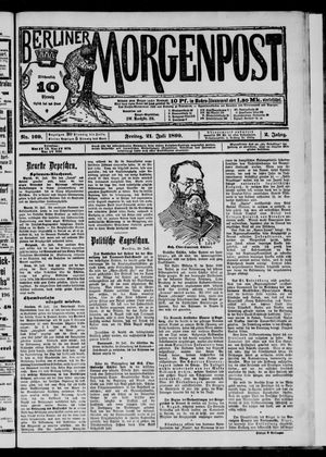 Berliner Morgenpost vom 21.07.1899