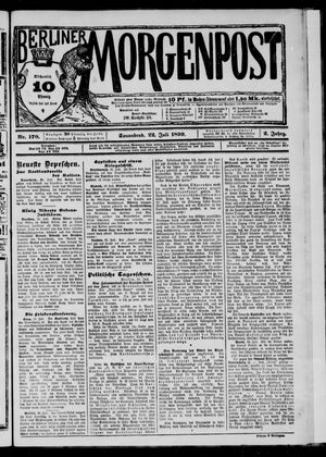 Berliner Morgenpost vom 22.07.1899