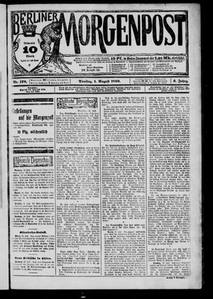 Berliner Morgenpost vom 01.08.1899