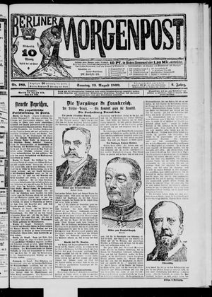 Berliner Morgenpost vom 13.08.1899