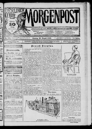 Berliner Morgenpost vom 20.08.1899