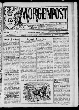 Berliner Morgenpost vom 22.08.1899