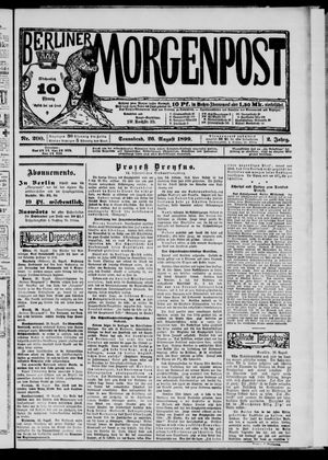 Berliner Morgenpost vom 26.08.1899