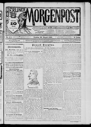 Berliner Morgenpost vom 29.08.1899