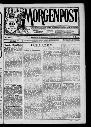 Berliner Morgenpost vom 02.09.1899