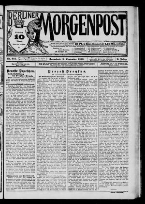 Berliner Morgenpost vom 09.09.1899