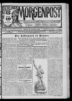 Berliner Morgenpost vom 10.09.1899