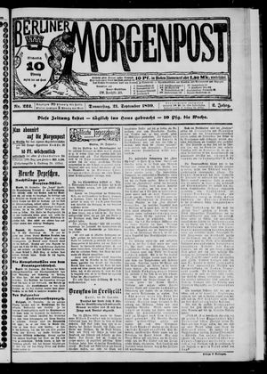 Berliner Morgenpost vom 21.09.1899