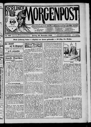 Berliner Morgenpost vom 22.09.1899