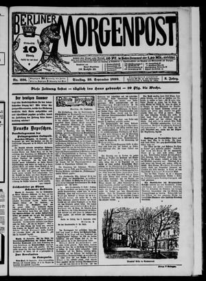 Berliner Morgenpost vom 26.09.1899