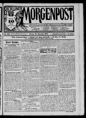 Berliner Morgenpost vom 29.09.1899
