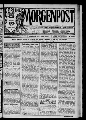 Berliner Morgenpost vom 12.10.1899