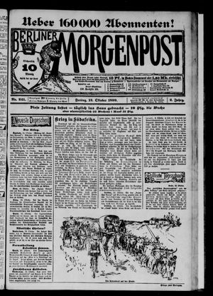 Berliner Morgenpost vom 13.10.1899