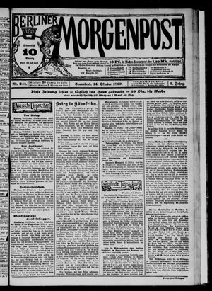 Berliner Morgenpost vom 14.10.1899