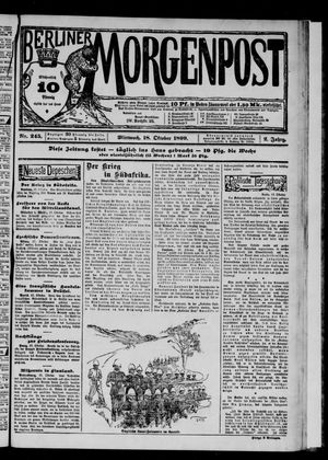 Berliner Morgenpost vom 18.10.1899