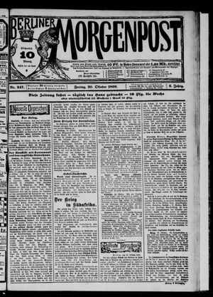Berliner Morgenpost vom 20.10.1899