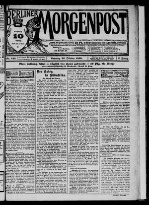 Berliner Morgenpost vom 22.10.1899