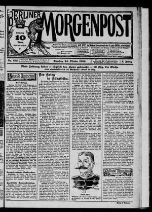 Berliner Morgenpost vom 24.10.1899