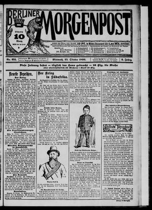 Berliner Morgenpost vom 25.10.1899