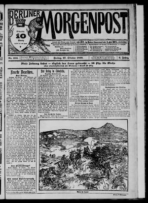 Berliner Morgenpost vom 27.10.1899