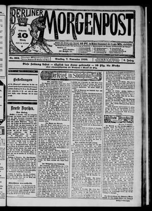 Berliner Morgenpost vom 07.11.1899